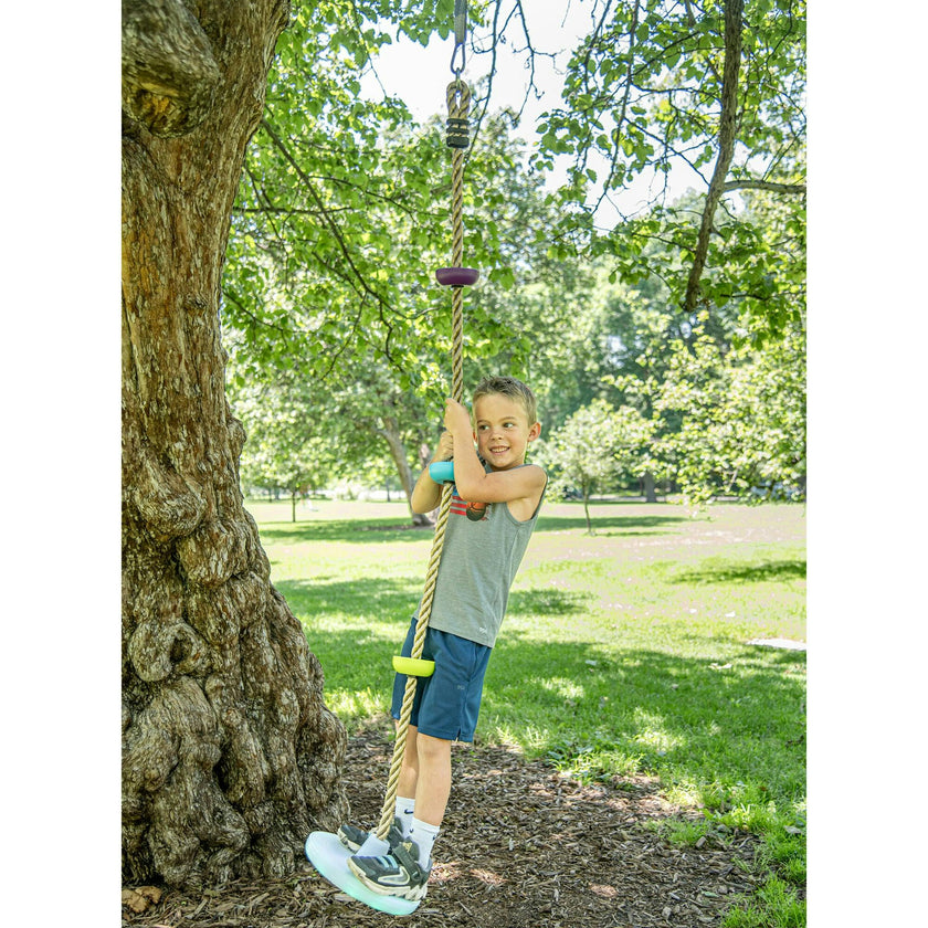 Treslines: LED Climbing Rope Swing 6 ft - Light Up Colors
