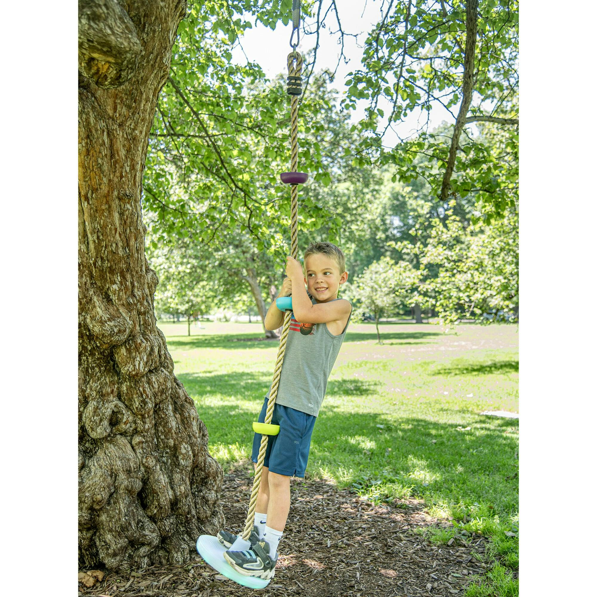 Treslines: LED Climbing Rope Swing 6 ft - Light Up Colors