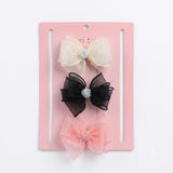 Multicolor Crystal Accent Bow Set