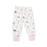 Cute Farm Animals Pink - Short Sleeve Loungewear Set