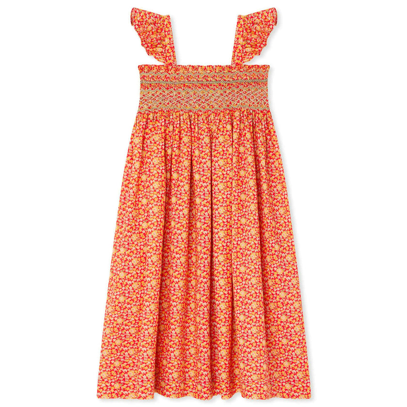 BONPOINT Frances Liberty Smocked Midi Dress