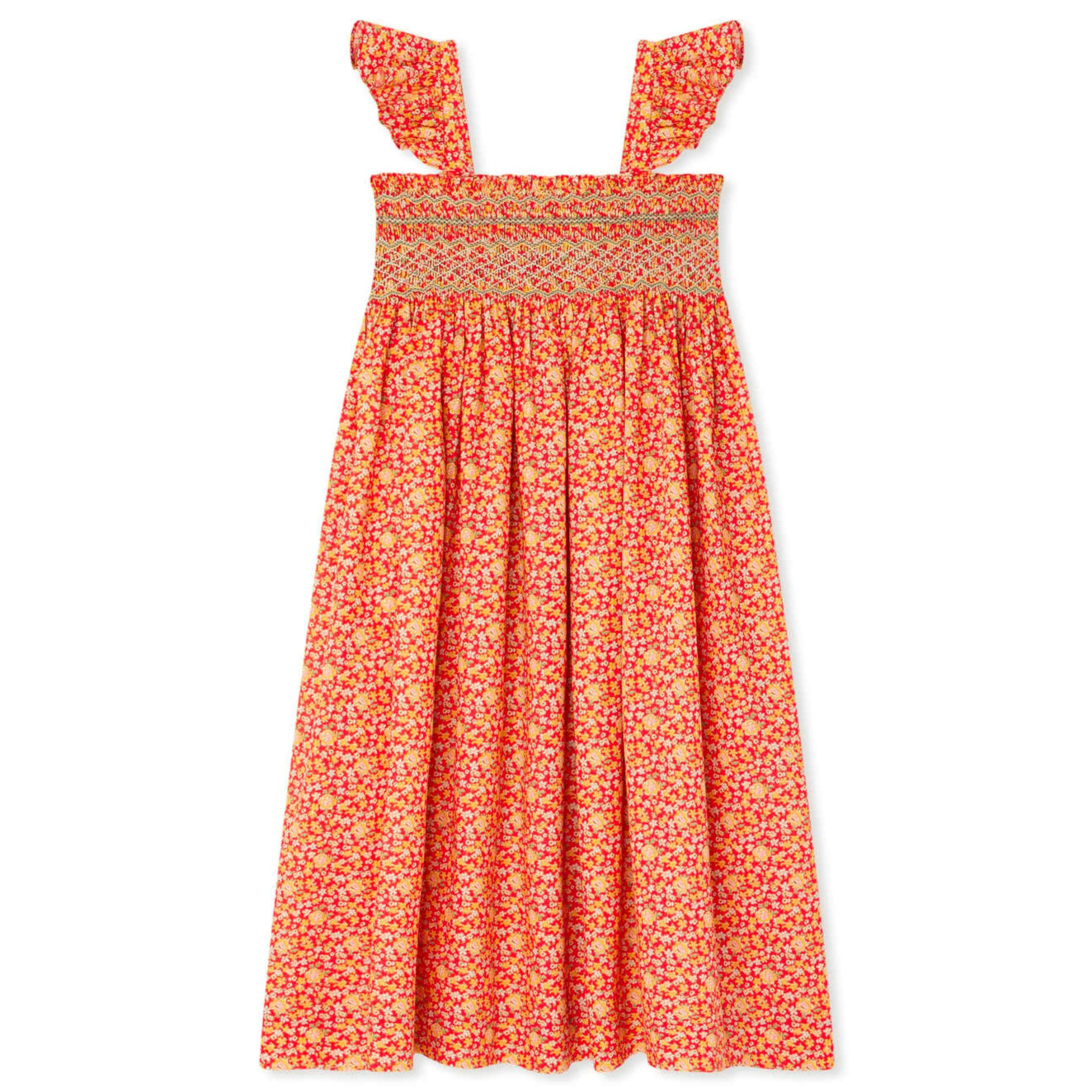 BONPOINT Frances Liberty Smocked Midi Dress