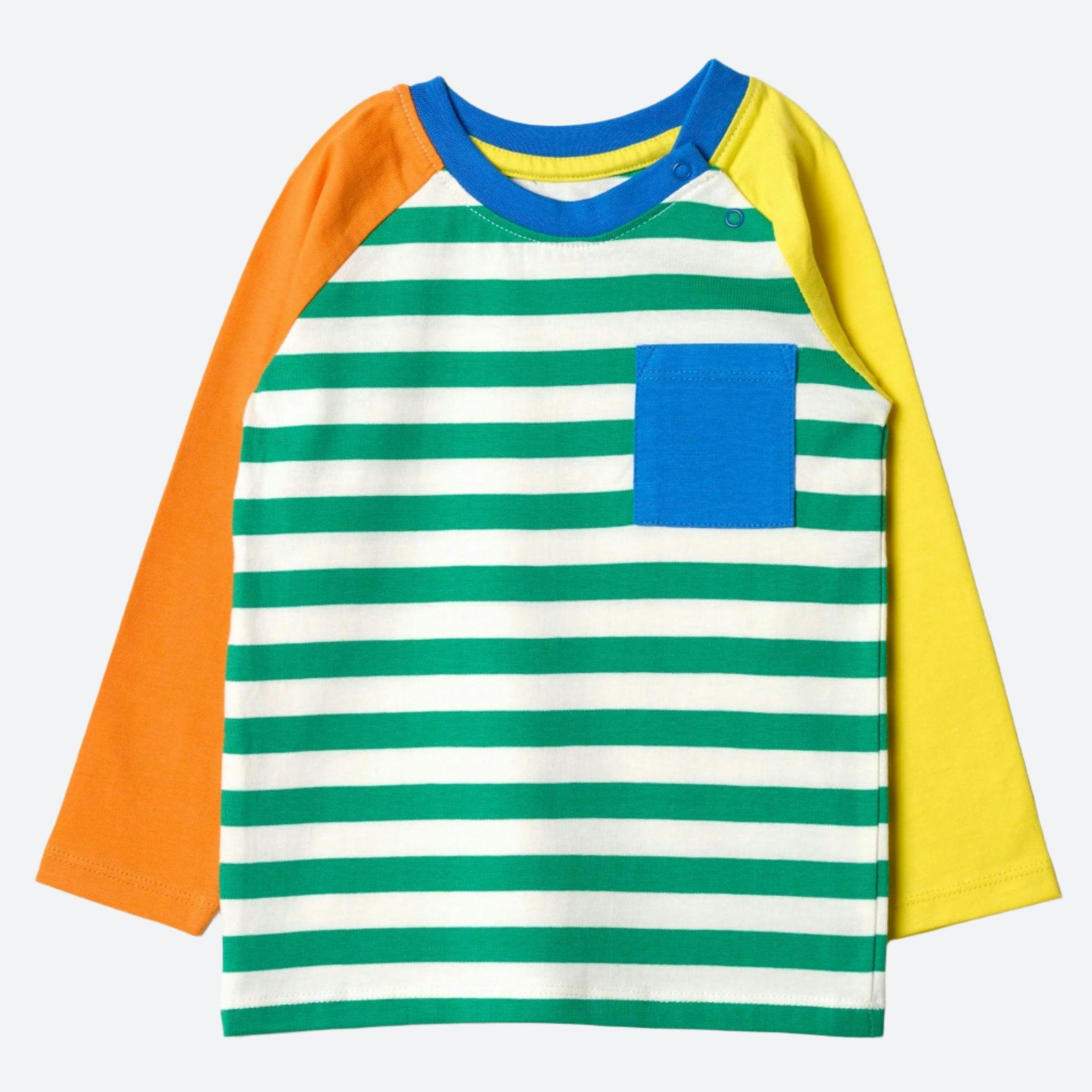 Long Sleeve Multicolor Raglan T-Shirt