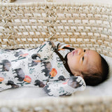 Newborn Knotted Gown - Bison