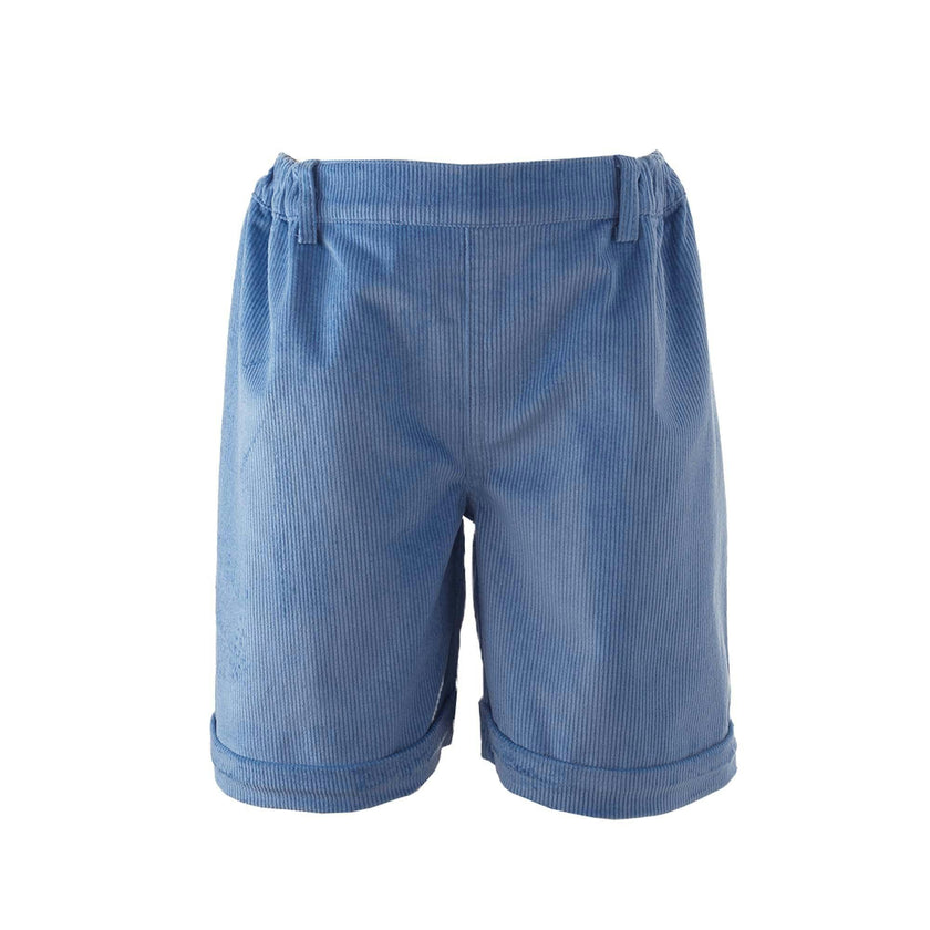 Blue Cord Shorts