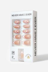 BLOOMY GIRL - SHORT ALMOND PRESS-ON NAILS