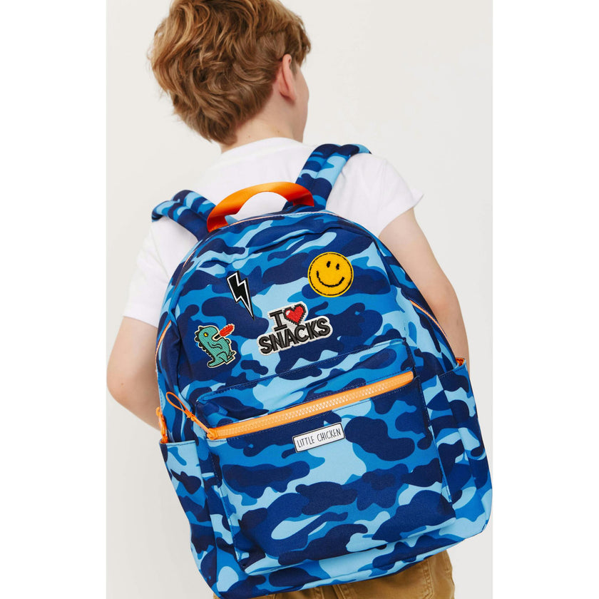 Camo Backpack With Patches