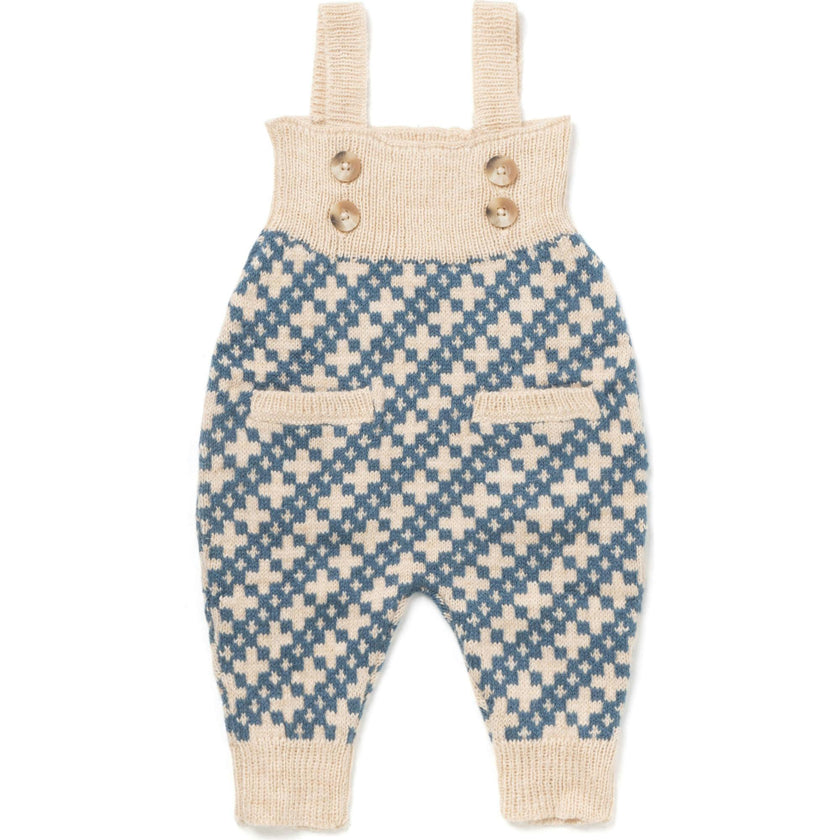 Acorn Ribbed Bib Buttoned Strap Jumper
