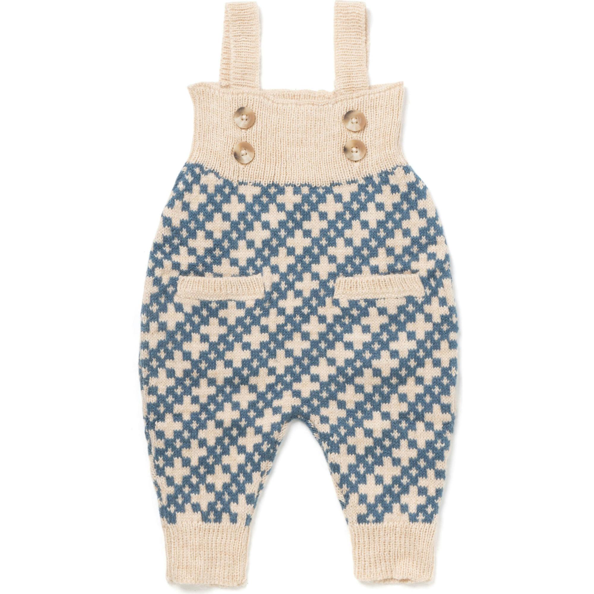 Acorn Ribbed Bib Buttoned Strap Jumper