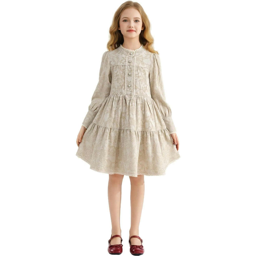 Tiered Modest Dress
