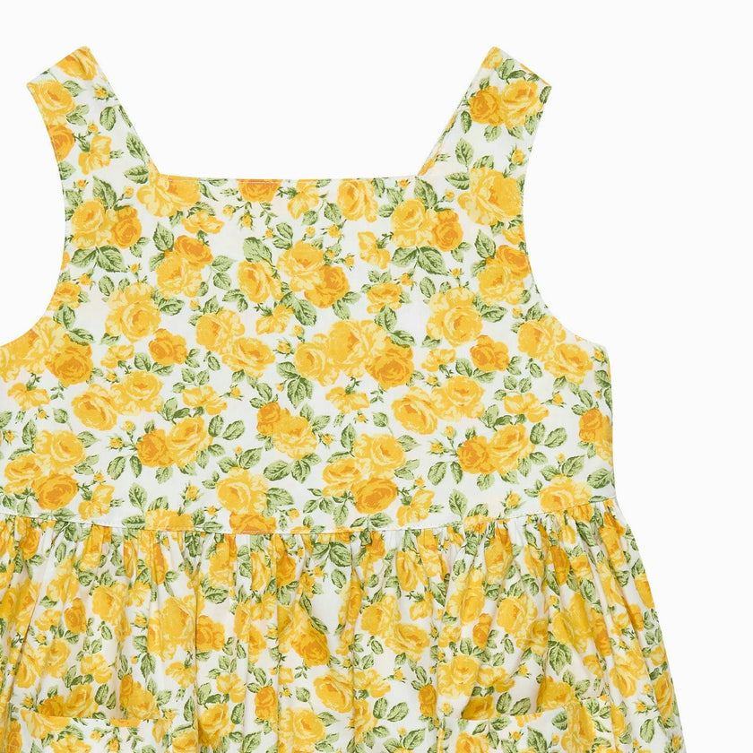 Adelina Summer Dress in Yellow Petite Rose