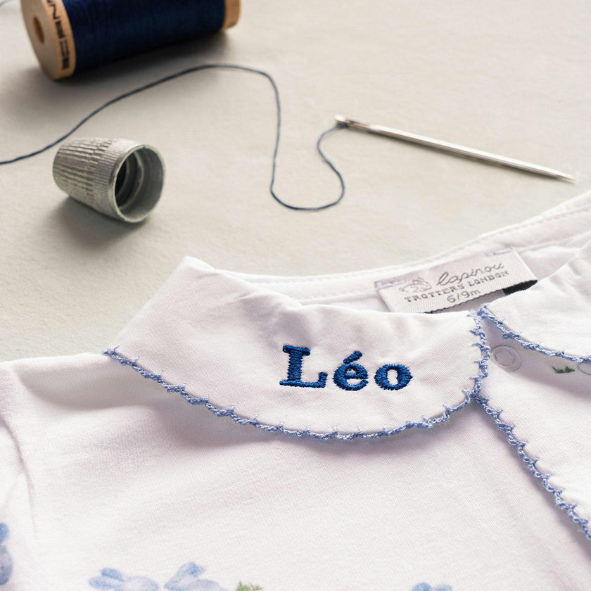 Baby Bunny Onesie in Pale Blue