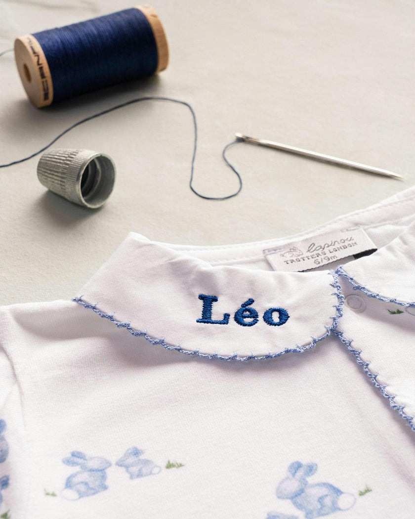 Baby Bunny Onesie in Pale Blue