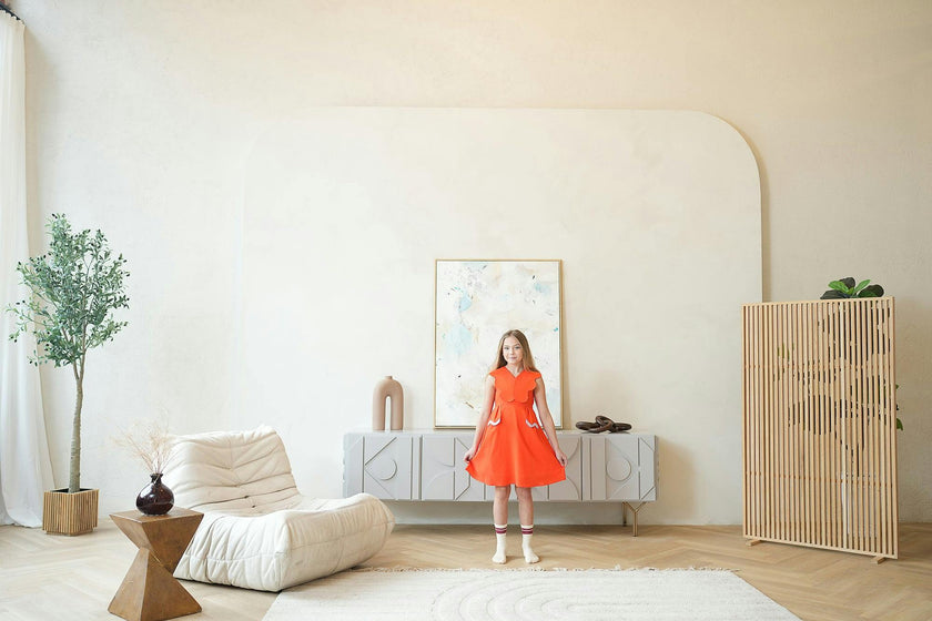 Colette Dress, Orange