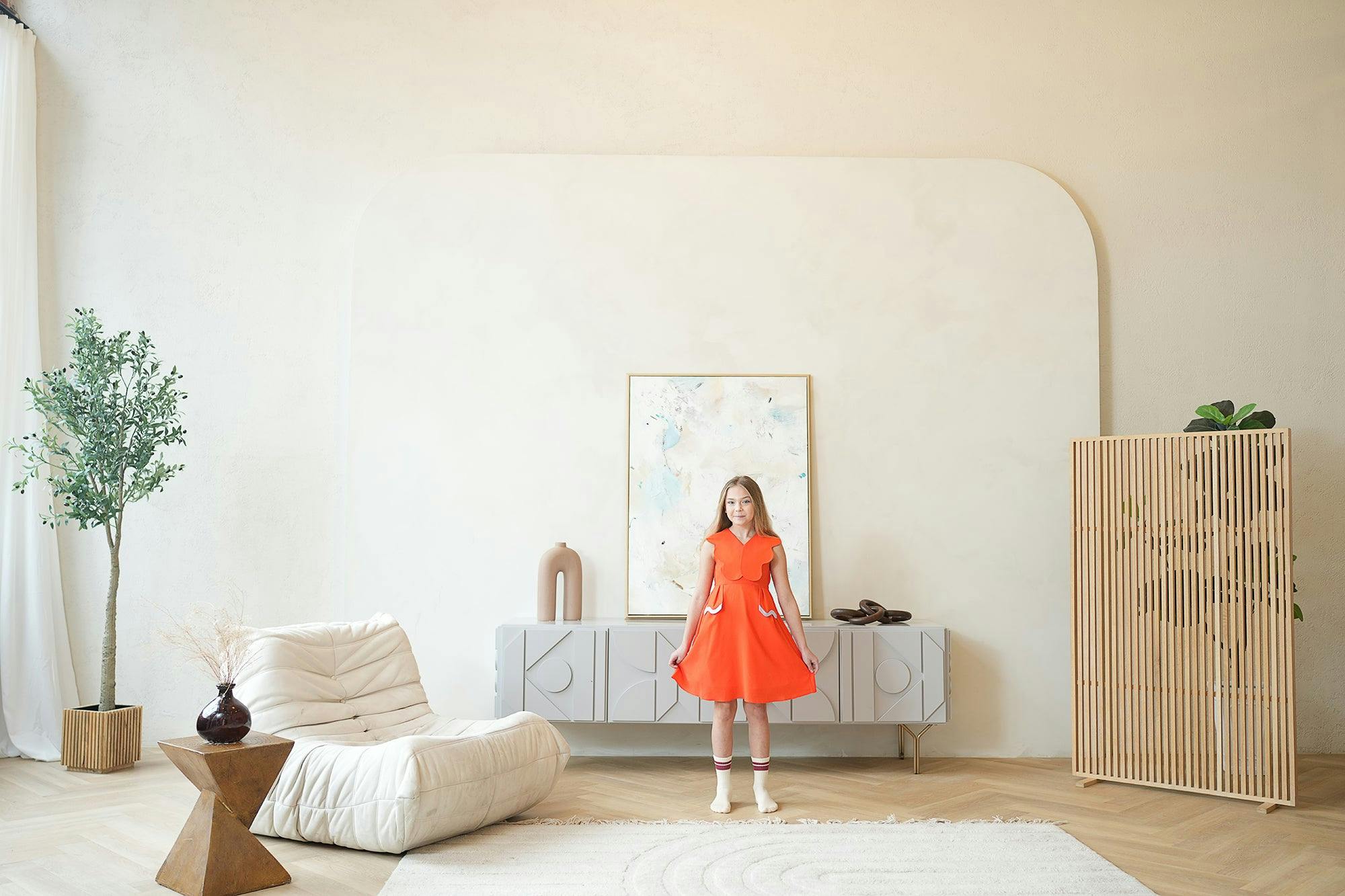 Colette Dress, Orange