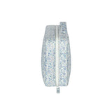 slate floral tri-fold cosmetic case