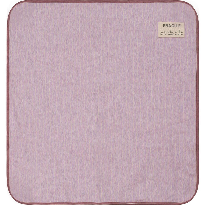 Stripe Stretch Knit Blanket Mauve