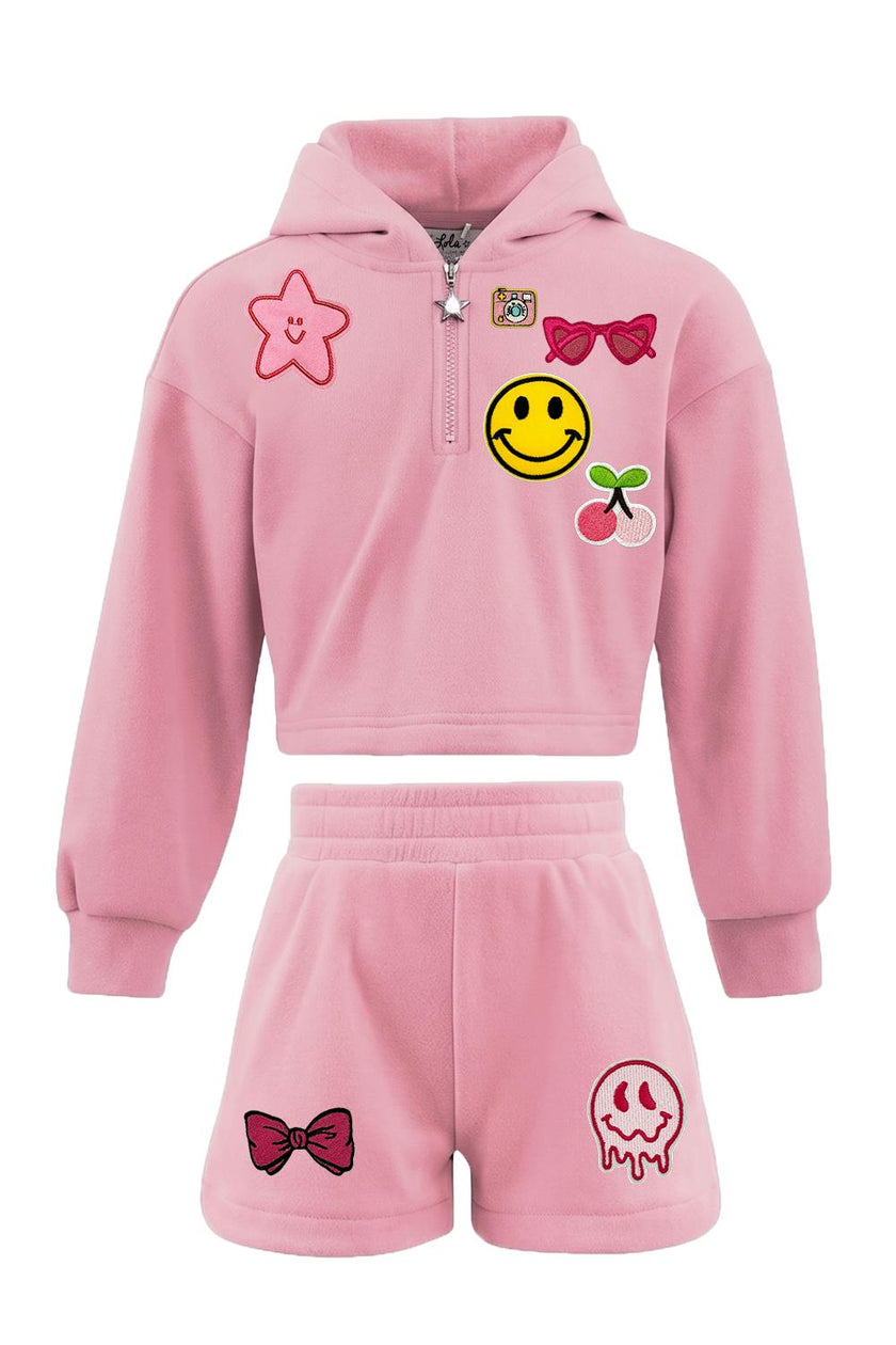Pastel Velour Short Set