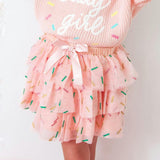 Birthday Girl Sprinkle Tiered Tutu Skirt