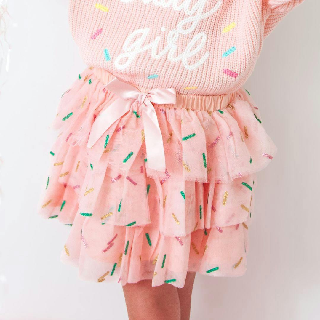 Birthday Girl Sprinkle Tiered Tutu Skirt