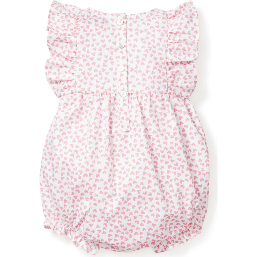 Baby's Twill Ruffled Romper in Sweethearts