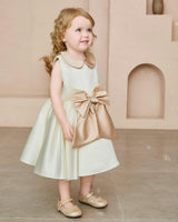 Cream Elaria Petal Bow Gown