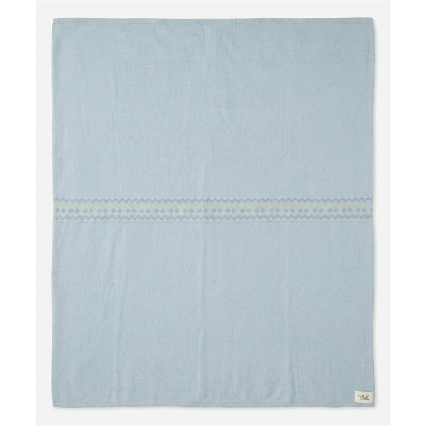 Cherry Embroidered  Knit Blanket