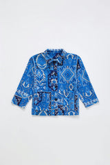 CARPET CORDUROY SHIRT BLUE