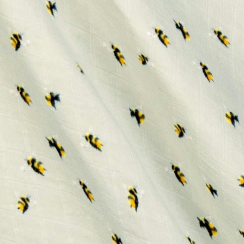 Bumblebee Mini Lovey Two-Layer Muslin Security Blanket