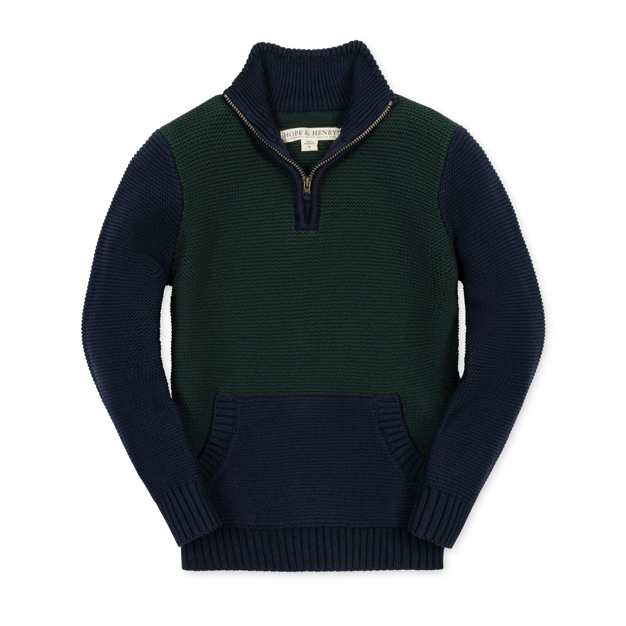 Organic Half Zip Kanga Sweater