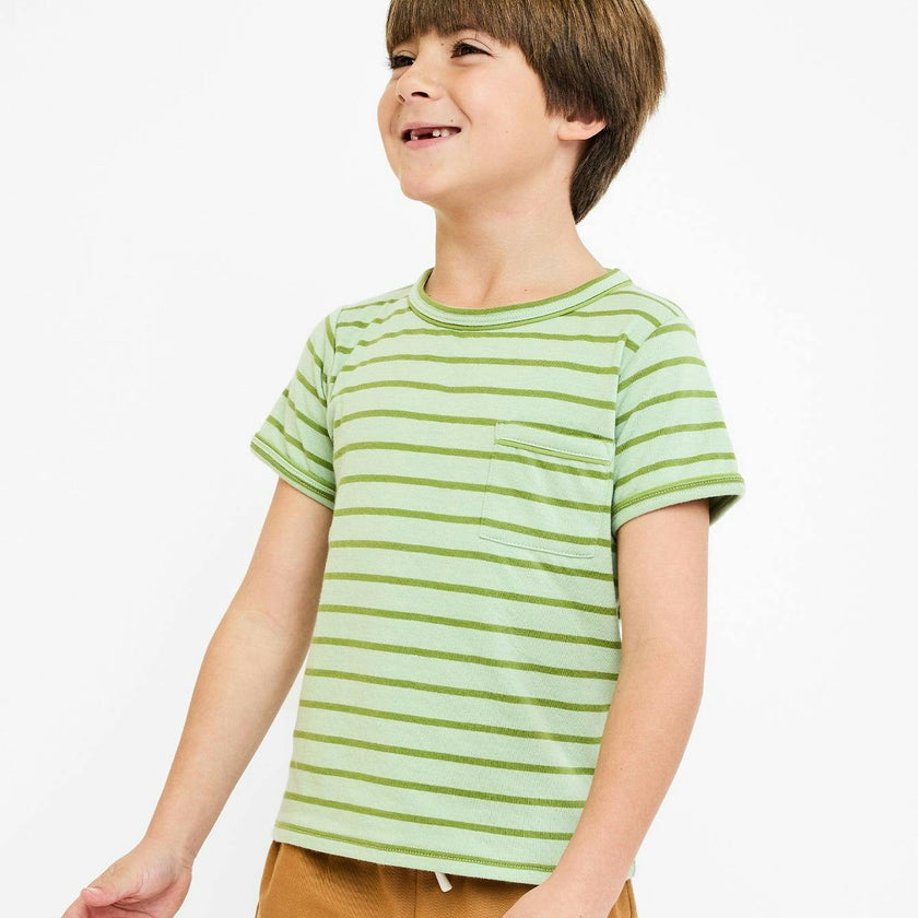 Willie T-Shirt, Palm Stripe
