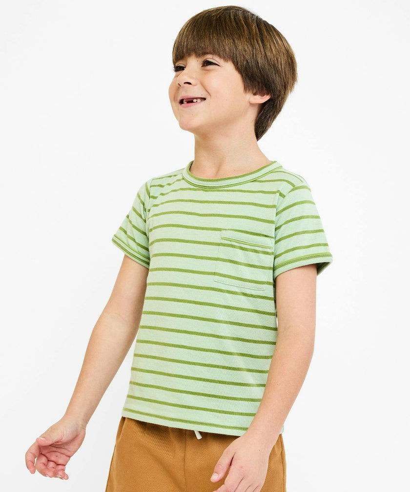 Willie T-Shirt, Palm Stripe