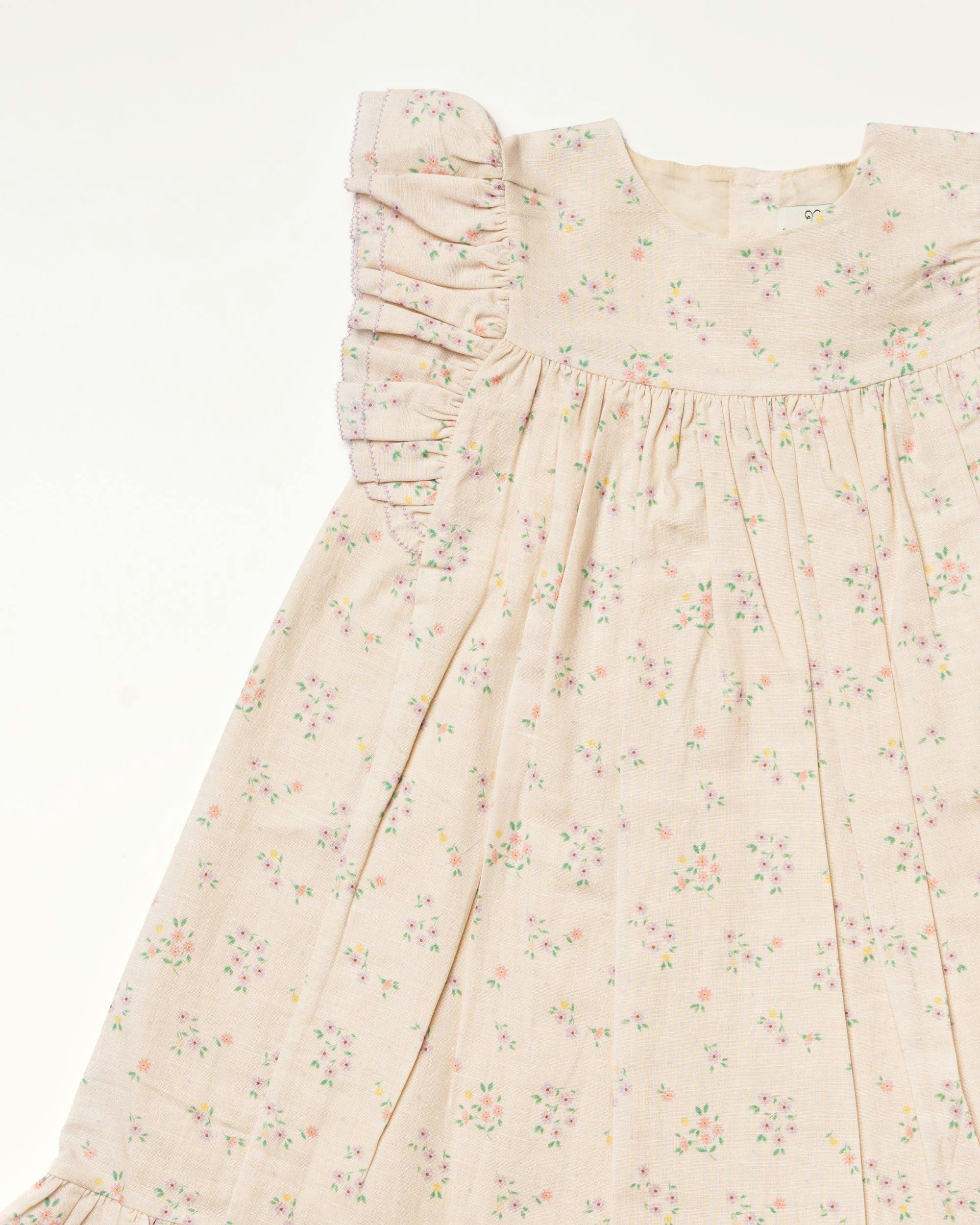Sita Dress - Painted Bouquet print
