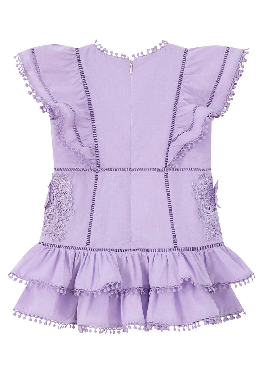 Carloyn Frill Cotton Mini Dress (Baby)