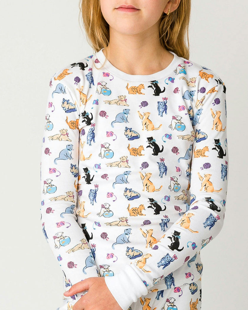 The Organic Long Sleeve Pajama Set [Cat Nap]
