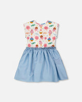 Bi-Material Dress