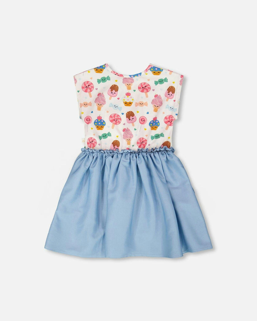 Bi-Material Dress
