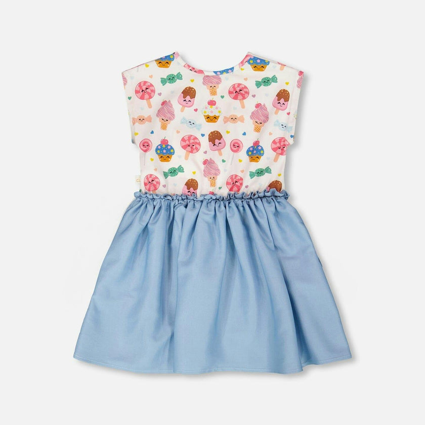 Bi-Material Dress