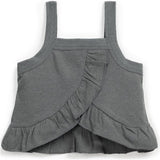 Ruffled Hem Thick Strap Tank Top