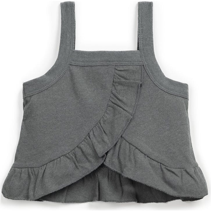Ruffled Hem Thick Strap Tank Top