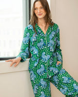 Tiger Queen - Long PJ Set - Jade