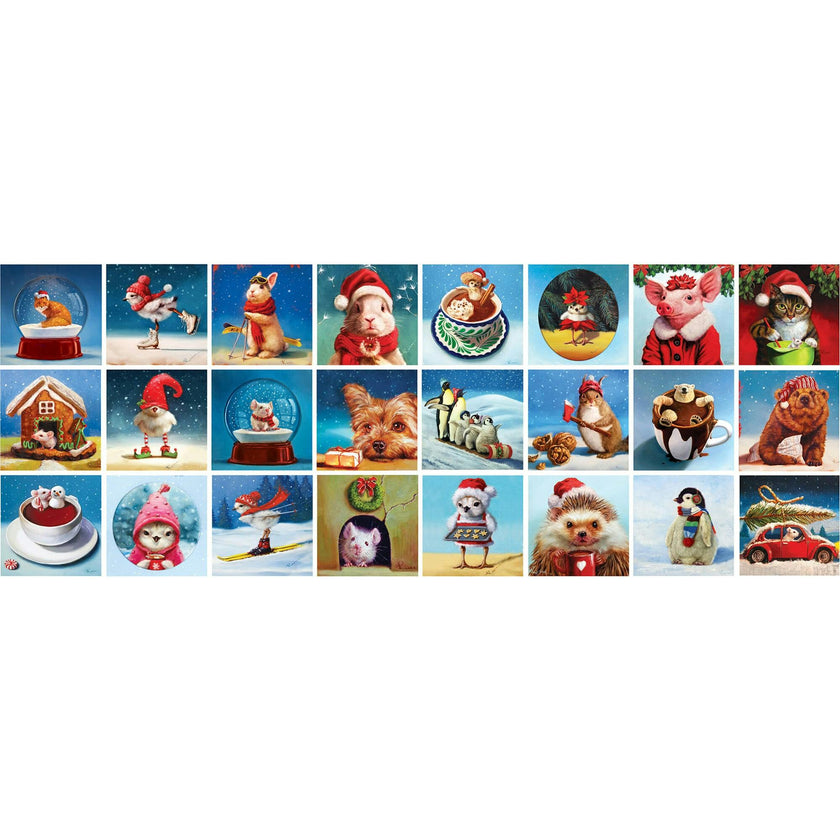 Eurographics: Puzzle Advent Calendar: Christmas Animals Individual Jigsaws