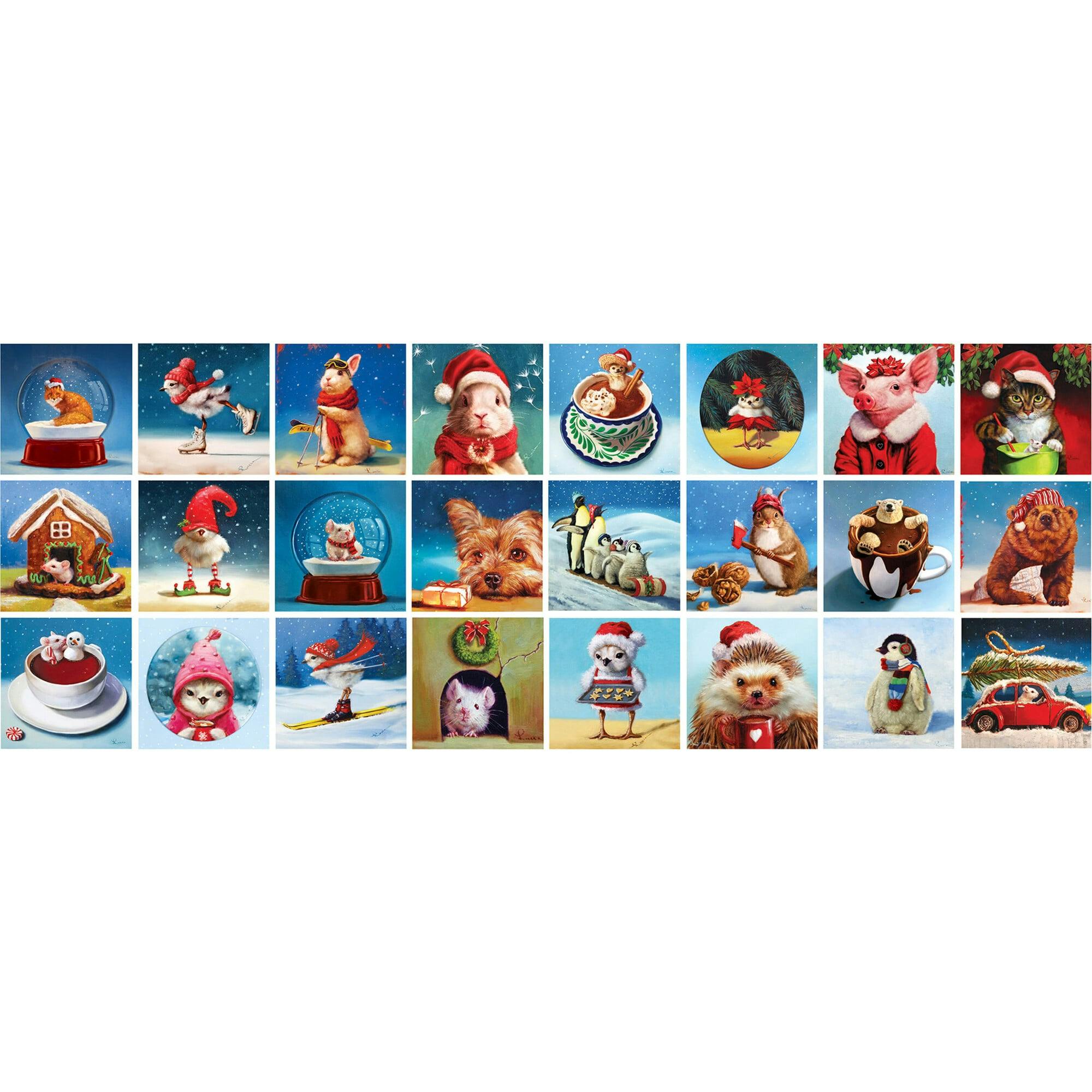 Eurographics: Puzzle Advent Calendar: Christmas Animals Individual Jigsaws