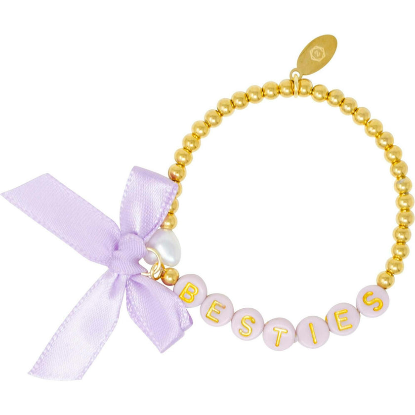Girl's Girl's Besties Bow Stretchy Bracelet Set