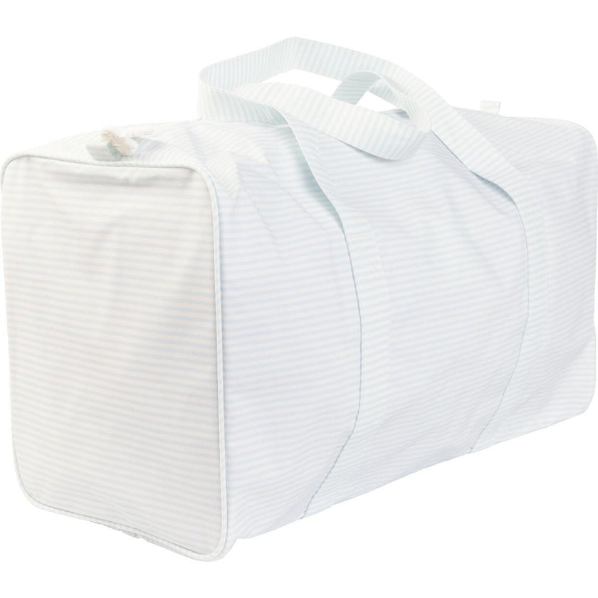 The Duffle Bag in Light Blue Stripe