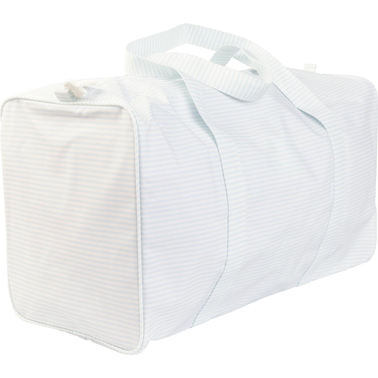 The Duffle Bag in Light Blue Stripe