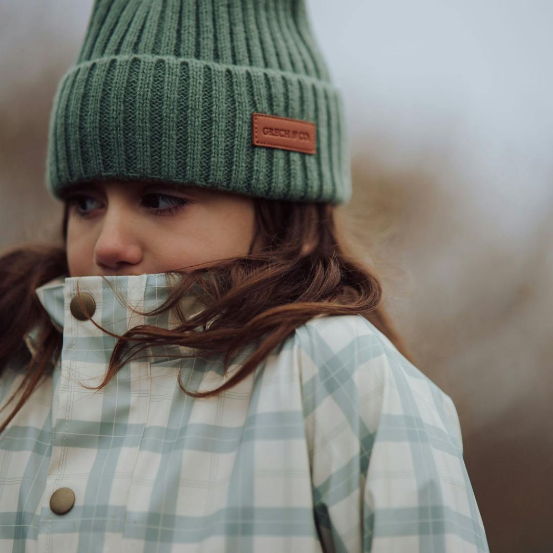 Knit Beanie Wide Rib | Fern