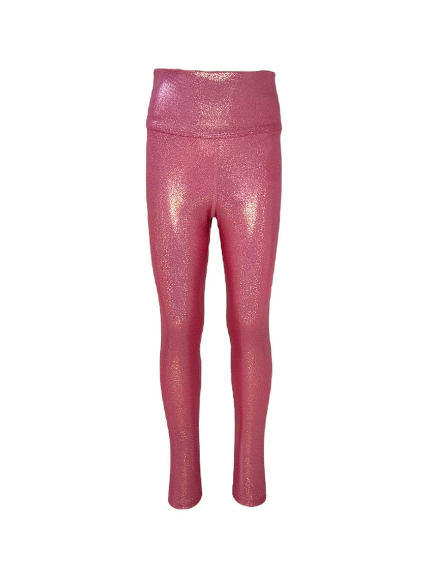 Metallic Pink Athletic Leggings