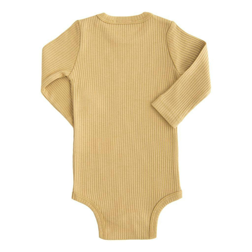 Yellow Biscotti Long Sleeved Modal Bodysuit