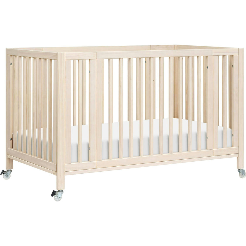 Rolli 9-in-1 Convertible All-Stages® Crib with Bassinet & Toddler Bed Conversion Kits in Washed Natural